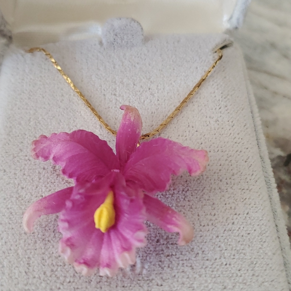 Orchid necklace